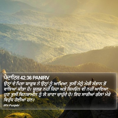ਪੈਦਾਇਸ਼ 42:36 PANIRV Bible Verse Image
