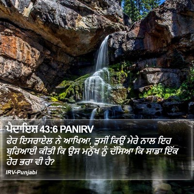 ਪੈਦਾਇਸ਼ 43:6 PANIRV Bible Verse Image