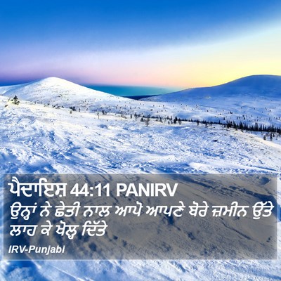 ਪੈਦਾਇਸ਼ 44:11 PANIRV Bible Verse Image