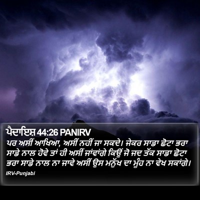 ਪੈਦਾਇਸ਼ 44:26 PANIRV Bible Verse Image