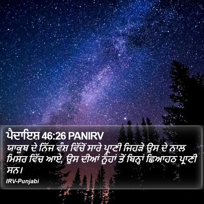 ਪੈਦਾਇਸ਼ 46:26 PANIRV Bible Verse Image