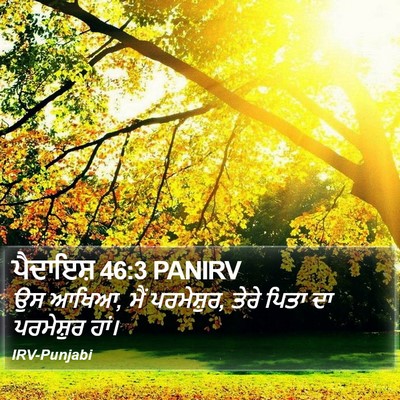 ਪੈਦਾਇਸ਼ 46:3 PANIRV Bible Verse Image