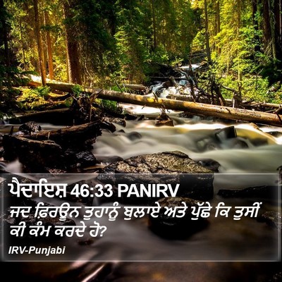 ਪੈਦਾਇਸ਼ 46:33 PANIRV Bible Verse Image