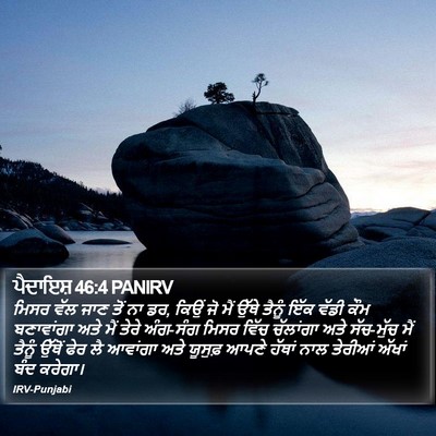 ਪੈਦਾਇਸ਼ 46:4 PANIRV Bible Verse Image