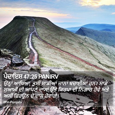 ਪੈਦਾਇਸ਼ 47:25 PANIRV Bible Verse Image