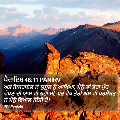 ਪੈਦਾਇਸ਼ 48:11 PANIRV Bible Verse Image
