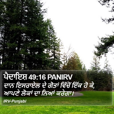 ਪੈਦਾਇਸ਼ 49:16 PANIRV Bible Verse Image