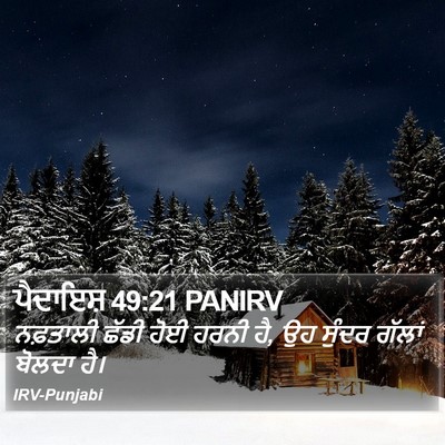 ਪੈਦਾਇਸ਼ 49:21 PANIRV Bible Verse Image
