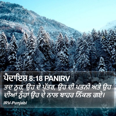 ਪੈਦਾਇਸ਼ 8:18 PANIRV Bible Verse Image