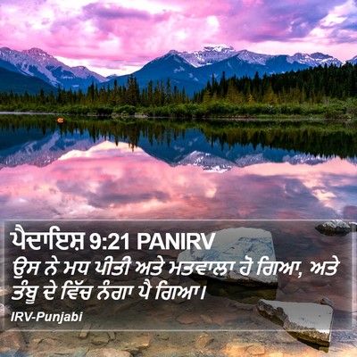 ਪੈਦਾਇਸ਼ 9:21 PANIRV Bible Verse Image