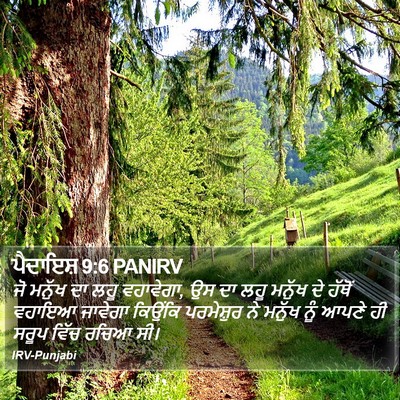 ਪੈਦਾਇਸ਼ 9:6 PANIRV Bible Verse Image