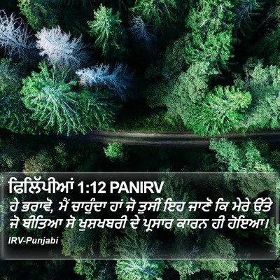 ਫਿਲਿੱਪੀਆਂ 1:12 PANIRV Bible Verse Image