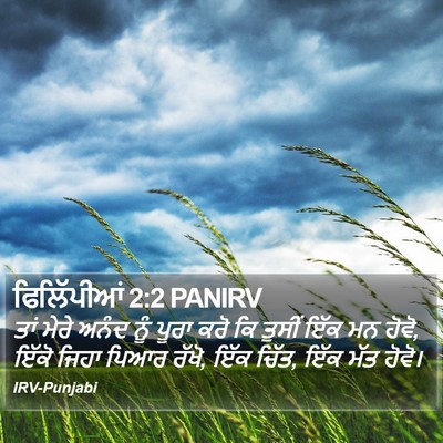 ਫਿਲਿੱਪੀਆਂ 2:2 PANIRV Bible Verse Image