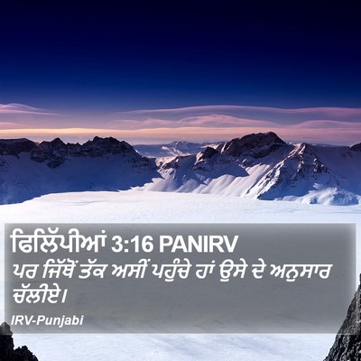 ਫਿਲਿੱਪੀਆਂ 3:16 PANIRV Bible Verse Image