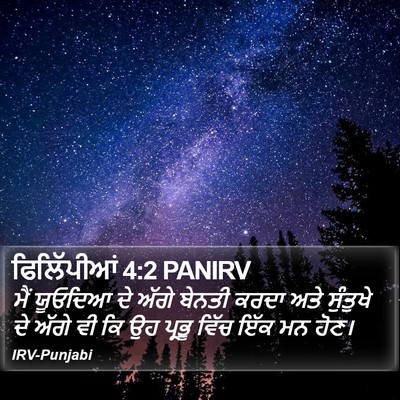 ਫਿਲਿੱਪੀਆਂ 4:2 PANIRV Bible Verse Image