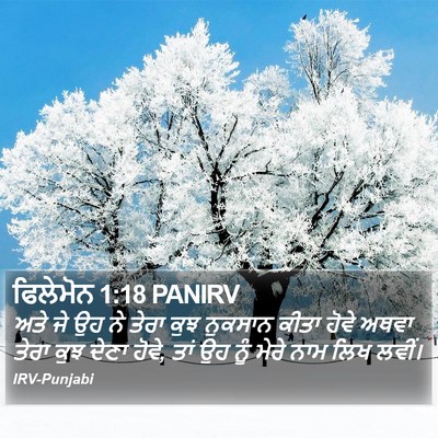ਫਿਲੇਮੋਨ 1:18 PANIRV Bible Verse Image