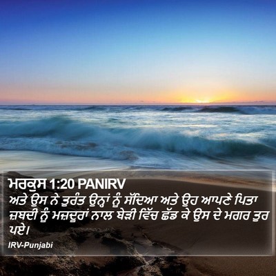 ਮਰਕੁਸ 1:20 PANIRV Bible Verse Image