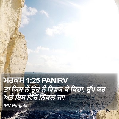 ਮਰਕੁਸ 1:25 PANIRV Bible Verse Image
