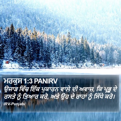ਮਰਕੁਸ 1:3 PANIRV Bible Verse Image