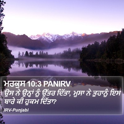 ਮਰਕੁਸ 10:3 PANIRV Bible Verse Image