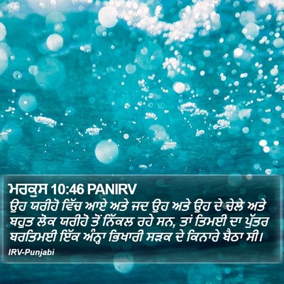 ਮਰਕੁਸ 10:46 PANIRV Bible Verse Image