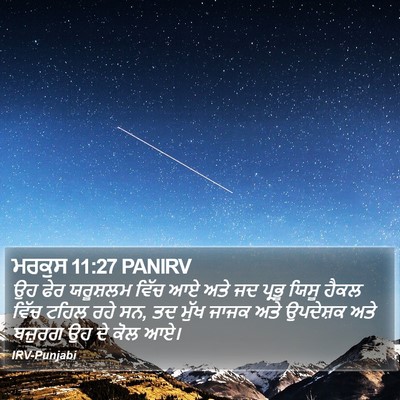 ਮਰਕੁਸ 11:27 PANIRV Bible Verse Image