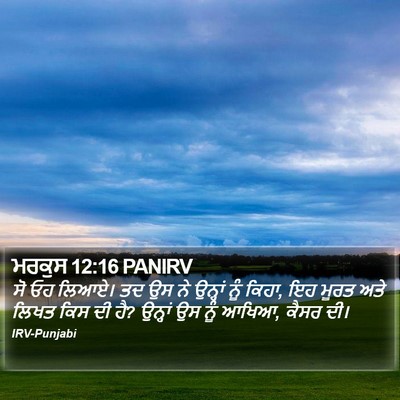 ਮਰਕੁਸ 12:16 PANIRV Bible Verse Image