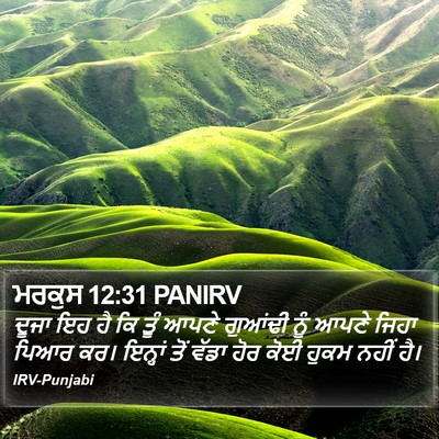 ਮਰਕੁਸ 12:31 PANIRV Bible Verse Image