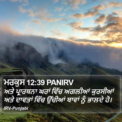 ਮਰਕੁਸ 12:39 PANIRV Bible Verse Image