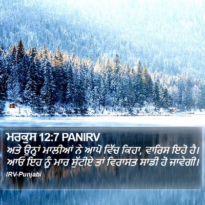 ਮਰਕੁਸ 12:7 PANIRV Bible Verse Image