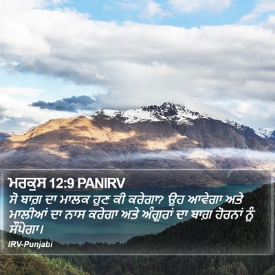 ਮਰਕੁਸ 12:9 PANIRV Bible Verse Image