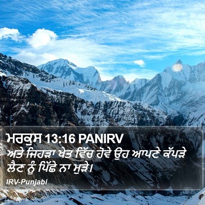 ਮਰਕੁਸ 13:16 PANIRV Bible Verse Image