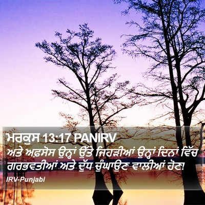 ਮਰਕੁਸ 13:17 PANIRV Bible Verse Image