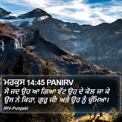 ਮਰਕੁਸ 14:45 PANIRV Bible Verse Image