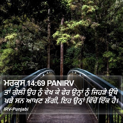 ਮਰਕੁਸ 14:69 PANIRV Bible Verse Image