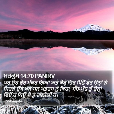 ਮਰਕੁਸ 14:70 PANIRV Bible Verse Image
