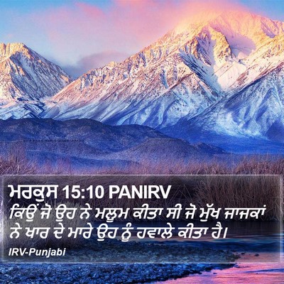 ਮਰਕੁਸ 15:10 PANIRV Bible Verse Image