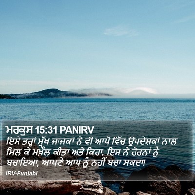 ਮਰਕੁਸ 15:31 PANIRV Bible Verse Image