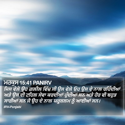 ਮਰਕੁਸ 15:41 PANIRV Bible Verse Image