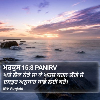 ਮਰਕੁਸ 15:8 PANIRV Bible Verse Image