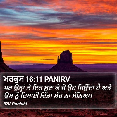 ਮਰਕੁਸ 16:11 PANIRV Bible Verse Image