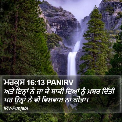 ਮਰਕੁਸ 16:13 PANIRV Bible Verse Image