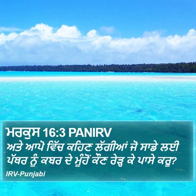 ਮਰਕੁਸ 16:3 PANIRV Bible Verse Image