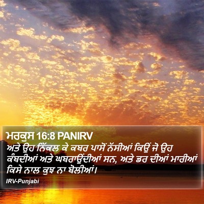 ਮਰਕੁਸ 16:8 PANIRV Bible Verse Image