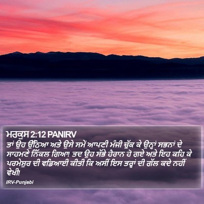 ਮਰਕੁਸ 2:12 PANIRV Bible Verse Image