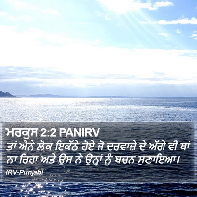ਮਰਕੁਸ 2:2 PANIRV Bible Verse Image