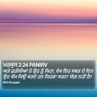ਮਰਕੁਸ 2:24 PANIRV Bible Verse Image