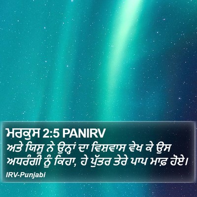 ਮਰਕੁਸ 2:5 PANIRV Bible Verse Image