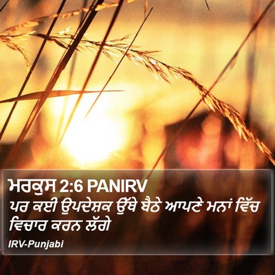 ਮਰਕੁਸ 2:6 PANIRV Bible Verse Image