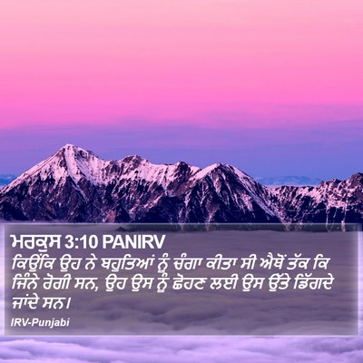 ਮਰਕੁਸ 3:10 PANIRV Bible Verse Image